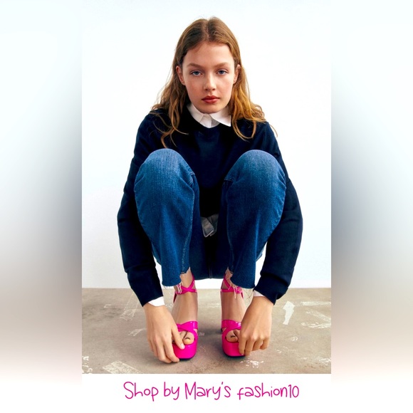 ZARA ~ STRAPPY CHUNKY PLATFORM
HEELED SANDALS (NWT) Bloggers Favorite. - Picture 3 of 11